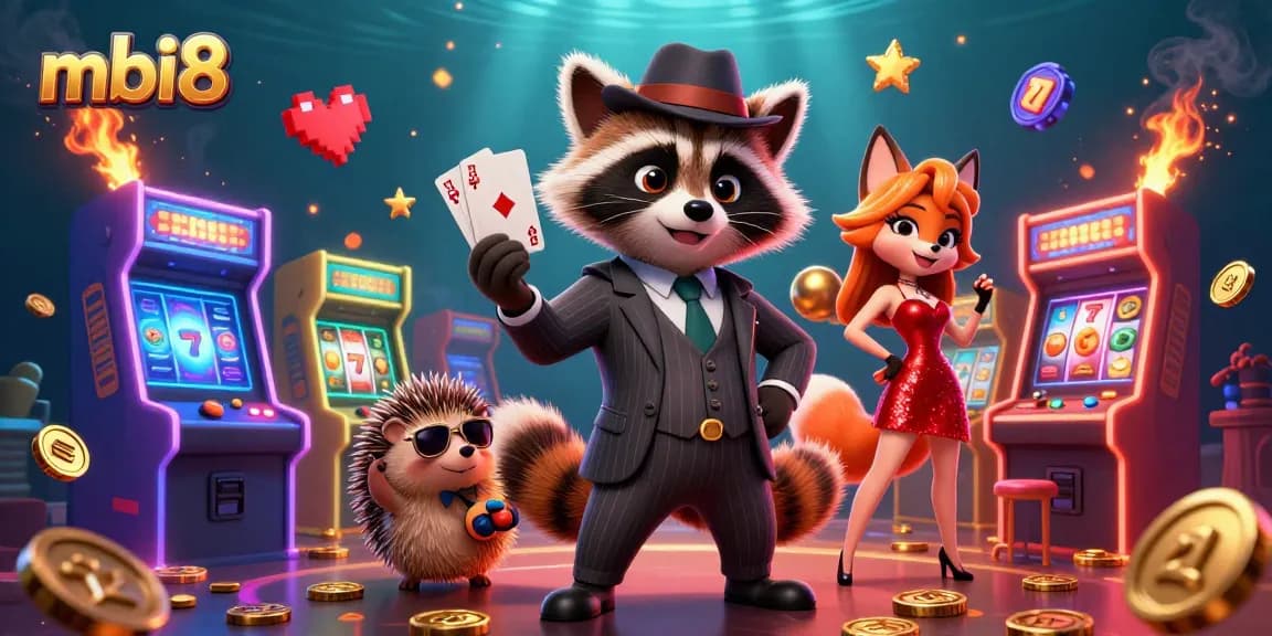 Experience premium gaming action at mbi8 with vibrant slots, characters, and engaging casino elements.