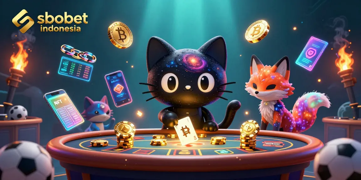 Experience sbobet indonesia sports betting in a vibrant cosmic casino setting with unique 3D elements.