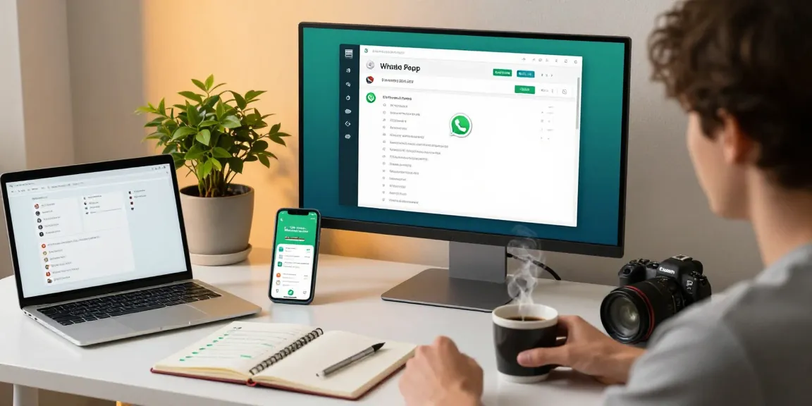 Engaged user accessing WhatsApp電腦版 on a modern desktop setup, highlighting seamless communication.
