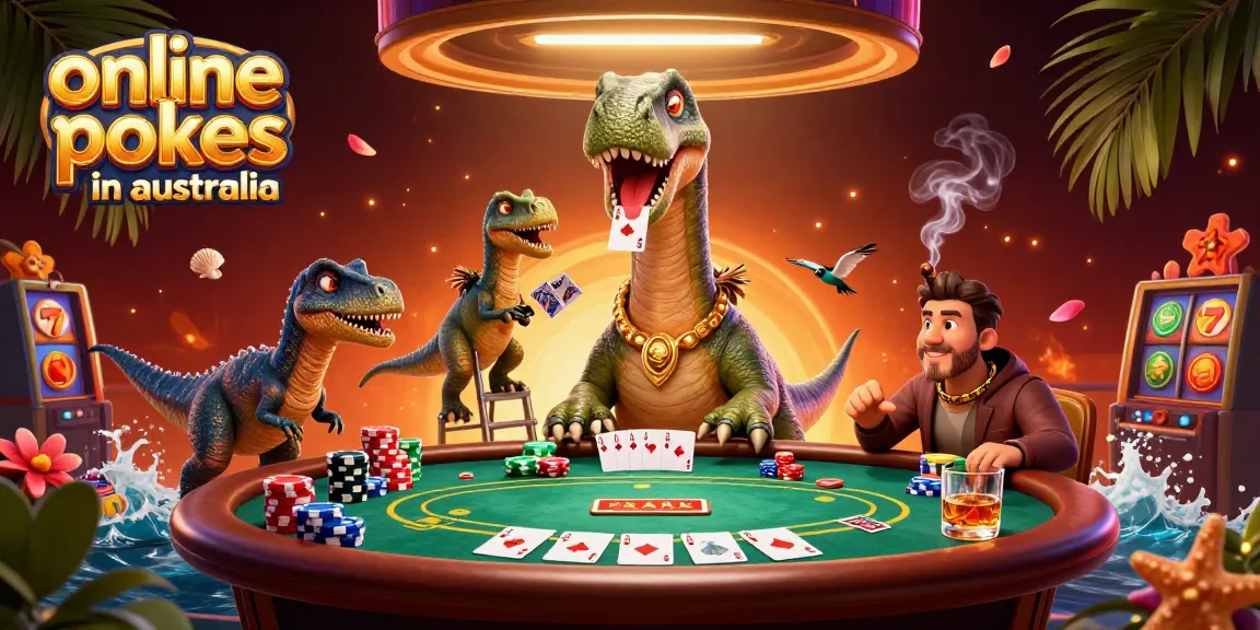 Experience thrilling online pokies in Australia with vibrant casino imagery and engaging characters.